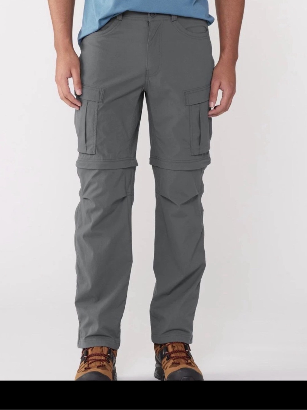 REI Men's Convertible Hiking Cargo Pants - Gray